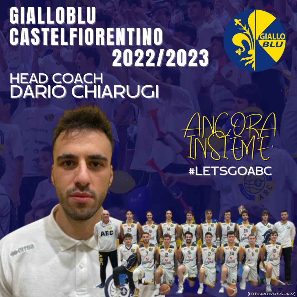Il Gialloblu Castelfiorentino riparte da coach Dario Chiarugi